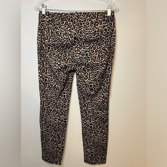 J Crew Boho Leopard Print Buckle and Zipper Ankle Jeggings Size 2 - Picture 5 of 6